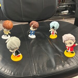 Five K Pop group BTS figures from McDonalds